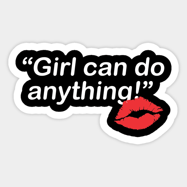 Girl can do Sticker by denufaw